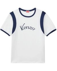 KENZO - College-Stijl T-Shirt - Lyst