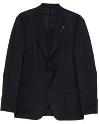 Lardini - Blazer Met Opgestikte Zakken - Lyst