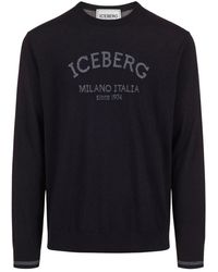 Iceberg - Round-Neck Knitwear - Lyst