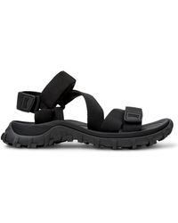 Camper - Schoenen ,Zwart ,Polyester Platte Sandalen - Lyst