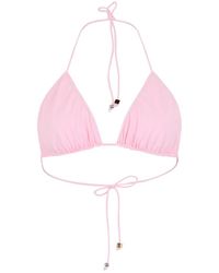 Jacquemus - Badmode ,Roze ,Triangle Bikini Top - Lyst