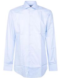 Barba Napoli - Overhemden ,Blauw ,Katoen Napoli Shirt - Lyst