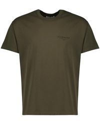 Givenchy - Handtekening Print Katoenen T-Shirt - Lyst