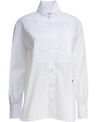 McQueen - Wit Katoenen Overhemd Elegante Stijl - Lyst