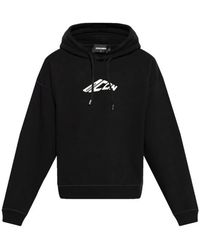 DSquared² - Graphic Print Hooded Sweatshirt - Lyst