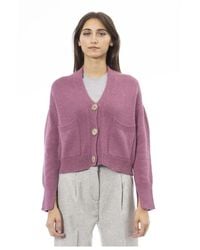 Alpha Studio - Merino Wool Cardigan - Lyst