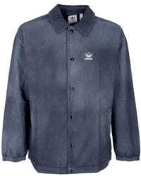 adidas - Jassen ,Zwart ,Katoen Essentials Coach Jacket - Lyst