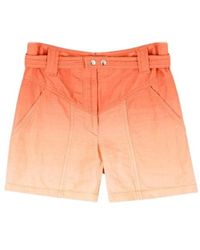 Isabel Marant - Hohe taille baumwolle tie & dye shorts - Lyst