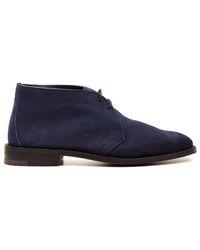 Tricker's - Schoenen ,Blauw ,Leer Blauwe Polo Laarzen - Lyst