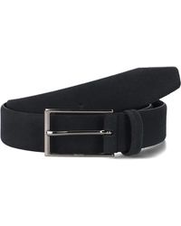 BOSS - Blauer Wildledergürtel Calindo - Lyst