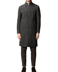 Armani - Jassen ,Grijs ,Wol Elegante Antraciet Wollen Jas - Lyst