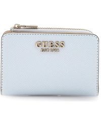 Guess - Accessoires ,Blauw ,Laurel Slg Card & Co Wallet - Lyst
