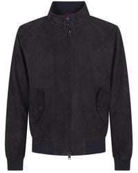 Baracuta - G9 Suede Bomber Jacket - Lyst
