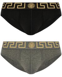 Versace - Greca Border Briefs 2-Pack - Lyst