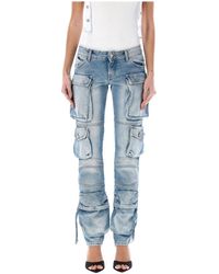 The Attico - Straight Fit Jeans - Lyst