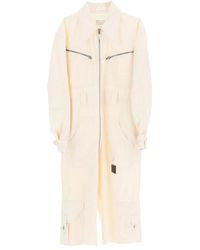 Maison Margiela - Witte Katoenen Jumpsuit Overall - Lyst
