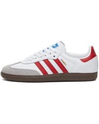 adidas - White And Better Scarlet Samba Og Trainers - Lyst