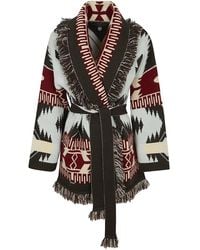 Alanui - Truien & Vesten ,Veelkleurig ,Kasjmier Icon Jacquard Cardigan - Lyst