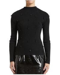 Pennyblack - Truien & Vesten ,Zwart ,Wol Apollo Ronde Hals Trui - Lyst