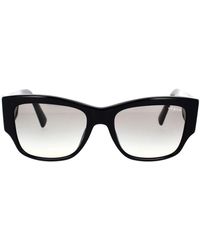 Vogue - Quadratische sonnenbrille mit schwarzem rahmen und grauen verlaufsgläsern - Lyst