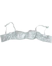 Dolce & Gabbana - Ondergoed ,Blauw ,Satijn Semi-Padded Balconette Bh - Lyst