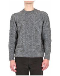 Herno - Vanisee Kabel Rundhals-Pullover - Lyst