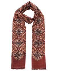 Altea - Accessoires ,Rood ,Wol Wollen Sjaal Met Diverse Patronen - Lyst