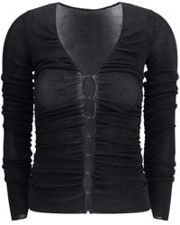 Self-Portrait - Elegantes Stricktop Mit V-Ausschnitt - Lyst