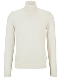 BOSS - Slim-fit Rollneck Sweater - Lyst