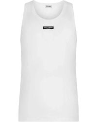 Dolce & Gabbana - Sleeveless Tops - Lyst