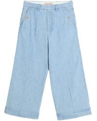 Valentino - Hellblaue Trenchcoat Mit Knöpfen - Lyst
