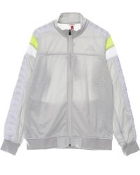 Kappa - Jassen ,Grijs ,Polyester Slim Trainingsjack Grijs Lime - Lyst