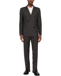 Tagliatore - Double-Breasted Pak Met Ruitpatroon - Lyst