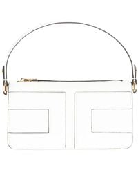Elisabetta Franchi - Schultertasche Mit Maxi-Logo - Lyst