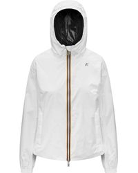 K-Way - Jassen ,Wit ,Nylon Lil Short Jacket - Lyst