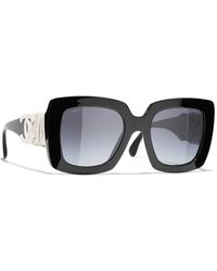 Chanel - Iconici occhiali da sole con lenti uniformi - Lyst