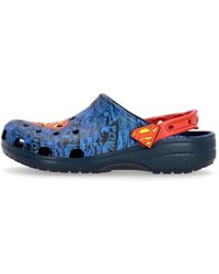 Crocs™ - Schoenen ,Blauw ,Superman Classic Clog - Lyst