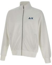 Sun 68 - Track Zip Basic Fleece - Lyst