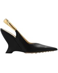 Bottega Veneta - Schoenen ,Zwart ,Zwarte Pump Puntige Neus Schoenen - Lyst