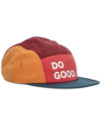 COTOPAXI - Accessoires ,Veelkleurig ,Nylon Platte Klep 5-Panel Hoed Aardbei/Abyss - Lyst