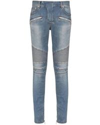 Balmain - Jeans de motard - Lyst