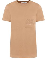 Max Mara - Camel Papaya Pocket T-Shirt - Lyst