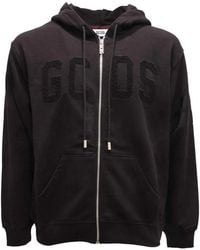 Gcds - Hoodies & Sweatvesten ,Zwart ,Italiaanse Full-Zip Sweatshirt Fw 23M100198 - Lyst