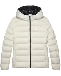Tommy Hilfiger - Waterafstotende Gewatteerde Jas Met Capuchon - Lyst