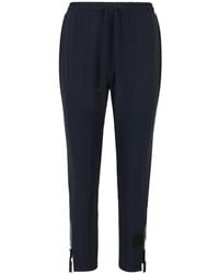 Doris Streich - Elastische 7/8-Hose Mit Reißverschlussdetails - Lyst
