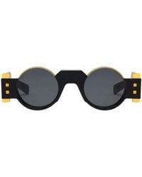 Balmain - Limitierte auflage schwarze und goldene sonnenbrille - Lyst