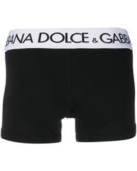 Dolce & Gabbana - Two-Way-Stretch Cotton Jersey Long-Leg Boxers - Lyst