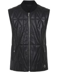 Moncler - Geocamo Flight Nappa Leren Vest - Lyst