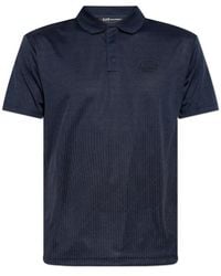 EA7 - Tops ,Blauw ,Polyester Golf Pro Polo Shirt - Lyst