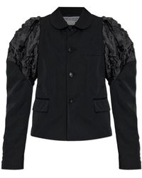 Comme des Garçons - Blazer Met Decoratief Afgewerkte Mouwen - Lyst